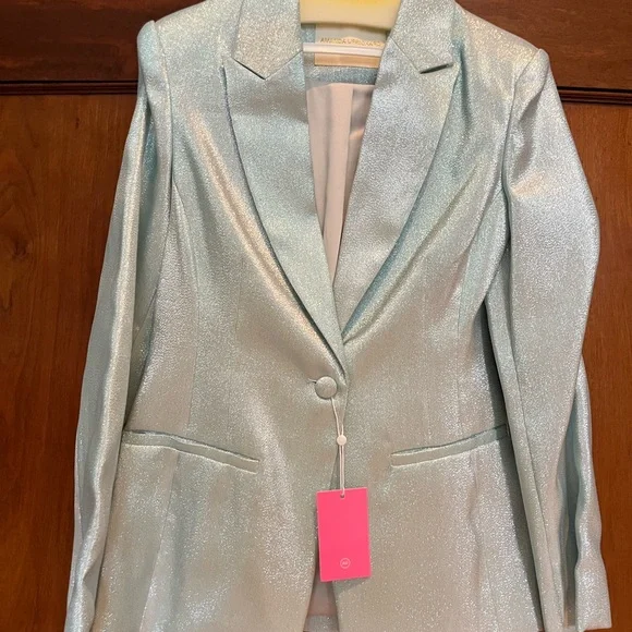 Amanda Uprichard Ice Blue Pantsuit - Picture 3 of 8